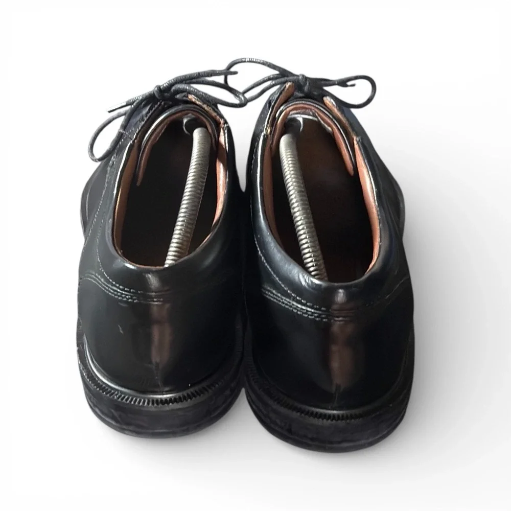 Rockport Mens Black Leather Cap Toe Lace Up Dress Shoes‎ Adiprene Size 10.5